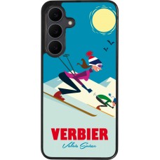 Samsung Galaxy S25 FE Case Hülle - Silikon schwarz Verbier Ski Downhill