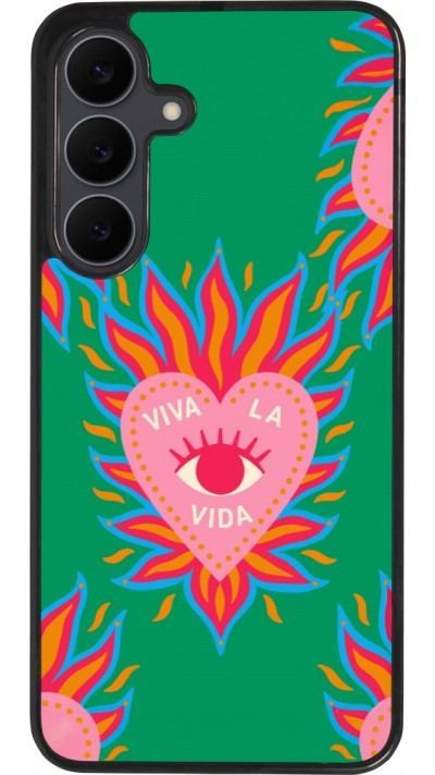 Samsung Galaxy S25 FE Case Hülle - Silikon schwarz Viva la vida 2026