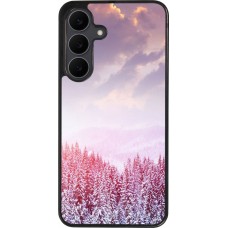 Samsung Galaxy S25 FE Case Hülle - Silikon schwarz Winter 22 Pink Forest
