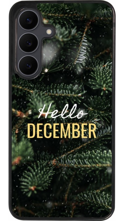 Samsung Galaxy S25 FE Case Hülle - Silikon schwarz Winter 25 Winter hello december