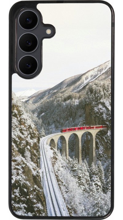 Samsung Galaxy S25 FE Case Hülle - Silikon schwarz Winter 25 Winter polar express