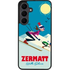 Samsung Galaxy S25 FE Case Hülle - Silikon schwarz Zermatt Ski Downhill