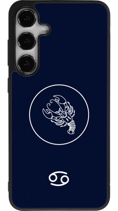 Samsung Galaxy S25+ Case Hülle - Silikon schwarz Astrologie Krebs
