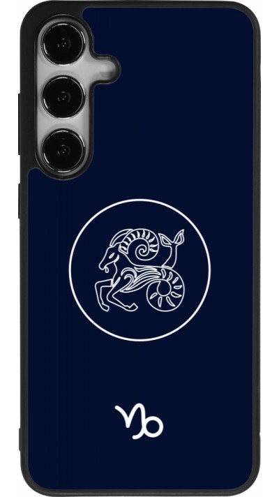 Samsung Galaxy S25+ Case Hülle - Silikon schwarz Astrologie Steinbock