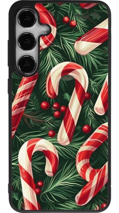 Samsung Galaxy S25+ Case Hülle - Silikon schwarz Christmas 25 Xmas Stick