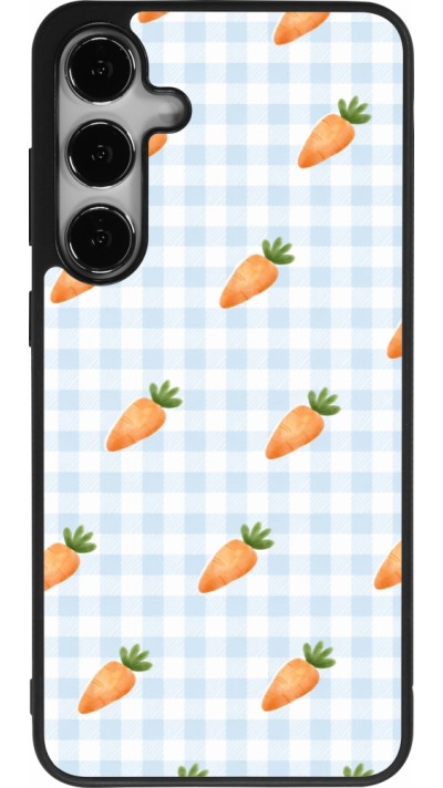 Samsung Galaxy S25+ Case Hülle - Silikon schwarz Easter 2026 Pattern carrots