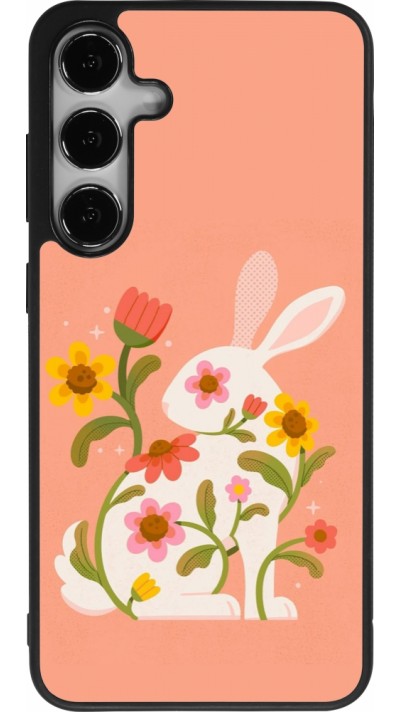 Samsung Galaxy S25+ Case Hülle - Silikon schwarz Easter 2026 Rabbit collage