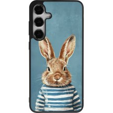 Samsung Galaxy S25+ Case Hülle - Silikon schwarz Easter 2026 Rabbit navy