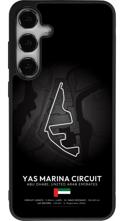 Coque Samsung Galaxy S25+ - Silicone rigide noir F1 Track 2025 Abu Dhabi