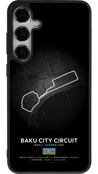 Coque Samsung Galaxy S25+ - Silicone rigide noir F1 Track 2025 Azerbaijan