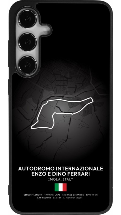 Coque Samsung Galaxy S25+ - Silicone rigide noir F1 Track 2025 Emilia-Rogmana
