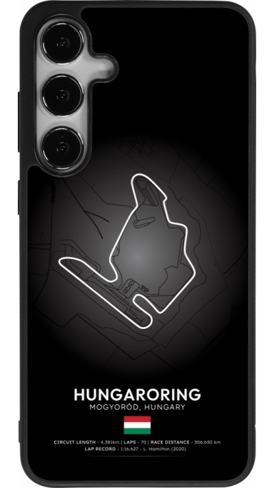 Coque Samsung Galaxy S25+ - Silicone rigide noir F1 Track 2025 Hungary