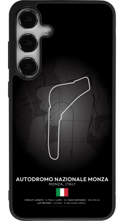Coque Samsung Galaxy S25+ - Silicone rigide noir F1 Track 2025 Italy