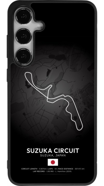 Coque Samsung Galaxy S25+ - Silicone rigide noir F1 Track 2025 Japan