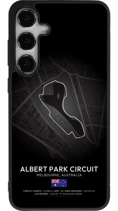 Coque Samsung Galaxy S25+ - Silicone rigide noir F1 Track 2025 Melbourne