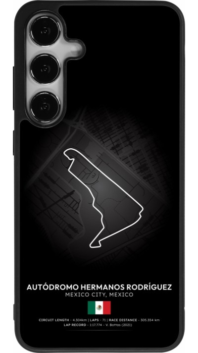 Coque Samsung Galaxy S25+ - Silicone rigide noir F1 Track 2025 Mexico