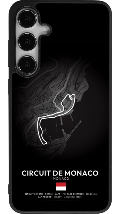 Coque Samsung Galaxy S25+ - Silicone rigide noir F1 Track 2025 Monaco