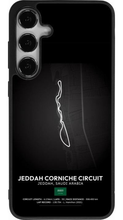 Coque Samsung Galaxy S25+ - Silicone rigide noir F1 Track 2025 Saudi Arabia