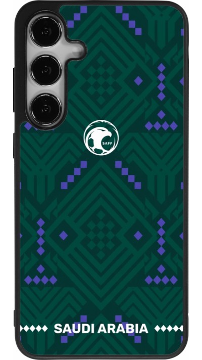 Samsung Galaxy S25+ Case Hülle - Silikon schwarz Saudi Arabien 2026 personalisierbares Fussballtrikot
