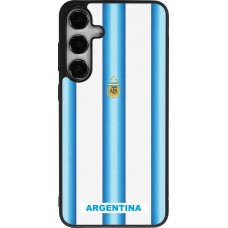 Samsung Galaxy S25+ Case Hülle - Silikon schwarz Argentinien 2026 personalisierbares Fussballtrikot