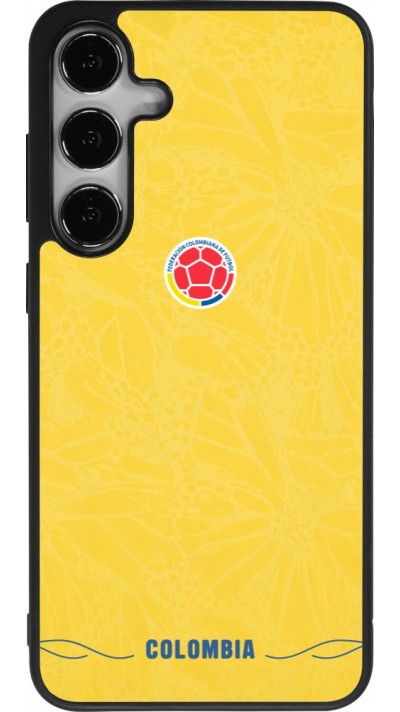Samsung Galaxy S25+ Case Hülle - Silikon schwarz Kolumbien 2026 personalisierbares Fussballtrikot