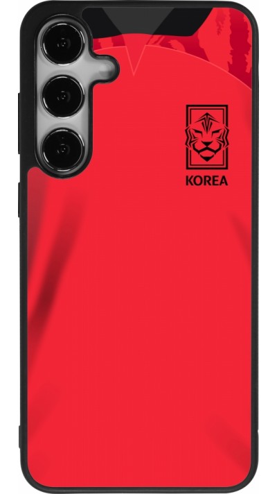 Samsung Galaxy S25+ Case Hülle - Silikon schwarz Südkorea 2022 personalisierbares Fussballtrikot
