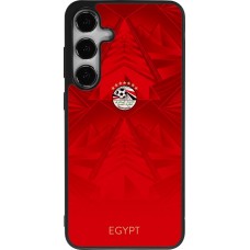 Samsung Galaxy S25+ Case Hülle - Silikon schwarz Ägypten 2026 personalisierbares Fussballtrikot
