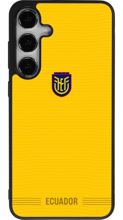 Samsung Galaxy S25+ Case Hülle - Silikon schwarz Ecuador 2026 personalisierbares Fussballtrikot