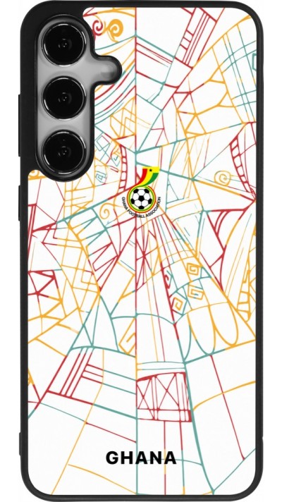 Samsung Galaxy S25+ Case Hülle - Silikon schwarz Ghana 2026 personalisierbares Fussballtrikot