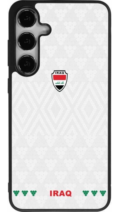 Samsung Galaxy S25+ Case Hülle - Silikon schwarz Irak 2026 personalisierbares Fussballtrikot