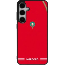 Samsung Galaxy S25+ Case Hülle - Silikon schwarz Marokko 2026 personalisierbares Fussballtrikot