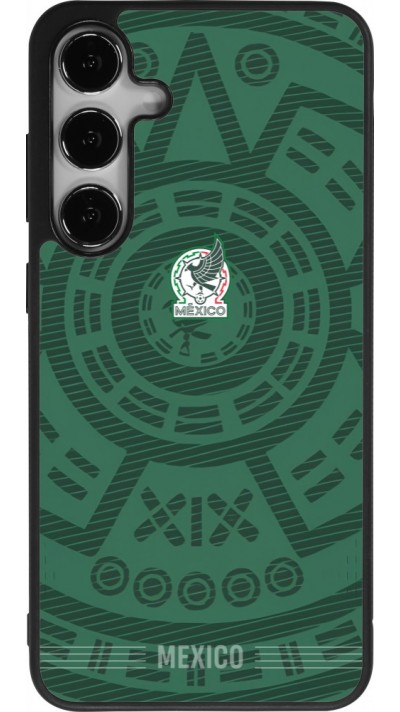 Samsung Galaxy S25+ Case Hülle - Silikon schwarz Mexiko 2026 personalisierbares Fussballtrikot