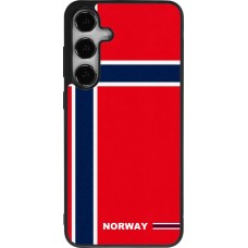 Samsung Galaxy S25+ Case Hülle - Silikon schwarz Norwegen 2026 personalisierbares Fussballtrikot