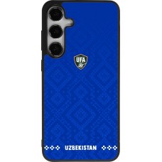Samsung Galaxy S25+ Case Hülle - Silikon schwarz Usbekistan 2026 personalisierbares Fussballtrikot