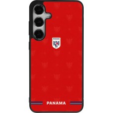 Samsung Galaxy S25+ Case Hülle - Silikon schwarz Panama 2026 personalisierbares Fussballtrikot