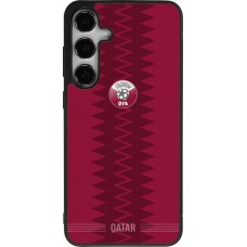 Samsung Galaxy S25+ Case Hülle - Silikon schwarz Qatar 2026 personalisierbares Fussballtrikot