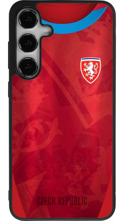 Samsung Galaxy S25+ Case Hülle - Silikon schwarz Tschechische Republik personalisierbares Fussballtrikot