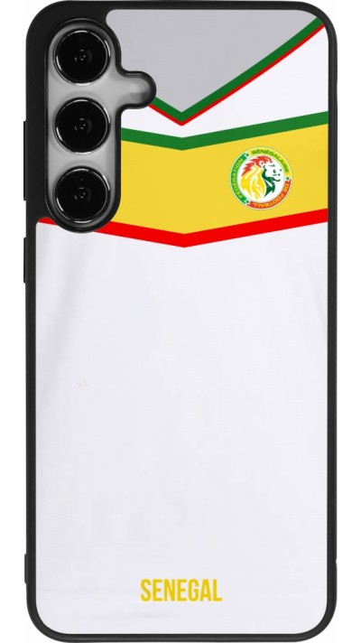 Samsung Galaxy S25+ Case Hülle - Silikon schwarz Senegal 2022 personalisierbares Fußballtrikot