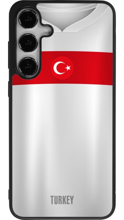 Samsung Galaxy S25+ Case Hülle - Silikon schwarz Türkei personalisierbares Fussballtrikot