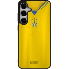 Samsung Galaxy S25+ Case Hülle - Silikon schwarz Fussballtrikot Ukraine