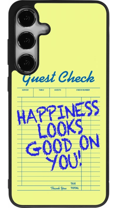 Samsung Galaxy S25+ Case Hülle - Silikon schwarz Guest check 2026