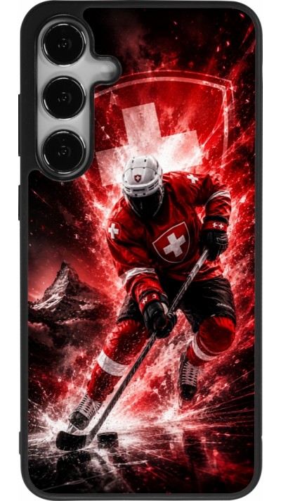 Samsung Galaxy S25+ Case Hülle - Silikon schwarz Hockey World Championship Player