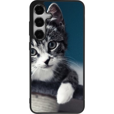 Samsung Galaxy S25+ Case Hülle - Silikon schwarz Meow 23