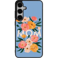 Samsung Galaxy S25+ Case Hülle - Silikon schwarz Mom 2026 Flowers