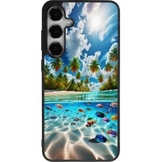 Samsung Galaxy S25+ Case Hülle - Silikon schwarz Strandparadies