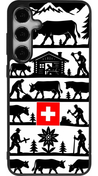 Samsung Galaxy S25+ Case Hülle - Silikon schwarz Poya Schweiz 1