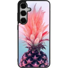 Samsung Galaxy S25+ Case Hülle - Silikon schwarz Purple Pink Pineapple
