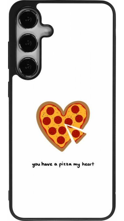Samsung Galaxy S25+ Case Hülle - Silikon schwarz Saint Valentines Day 26 You have my pizza heart