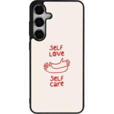 Samsung Galaxy S25+ Case Hülle - Silikon schwarz Saint Valentines Day 26 Self love self care