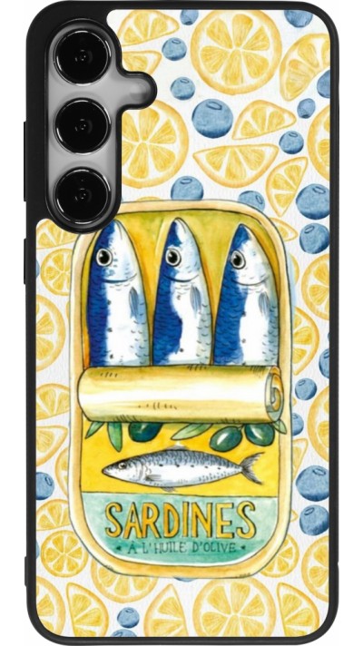 Samsung Galaxy S25+ Case Hülle - Silikon schwarz Sardines in oil 2026